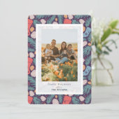 Motif de Noël -  de vacances Carte photo (Debout devant)