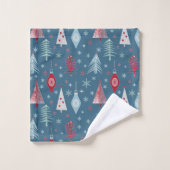 Motif de Noël d'hiver. (Gant de toilette)
