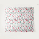 Motif de Noël d'hiver. Tenture (Devant (Horizontal))