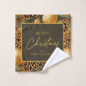 Motif de Noël Earth Tones #29 ID1009 (Gant de toilette)