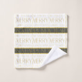 Motif de Noël Earth Tones #35b ID1009 (Gant de toilette)