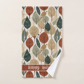 Motif de Noël Earth Tones #5 ID1009 (Serviette à main)