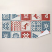 Motif de Noël en patchwork. Traditionel (Serviette de bain)