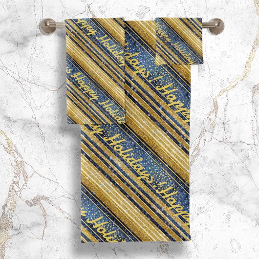 Motif de Noël Gold bleu#28 ID1009