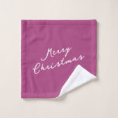 Motif de Noël Magenta Gold n° 7 ID1009 (Gant de toilette)