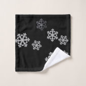 Motif de Noël minimaliste monochrome (Gant de toilette)
