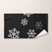 Motif de Noël minimaliste monochrome (Serviette à main)