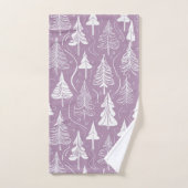 Motif de Noël pourpre n° 6 ID1009 (Serviette à main)