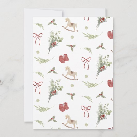 Motif de Noël qui connaît maman la meilleure carte (Dos)