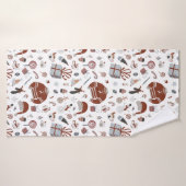 Motif de Noël rétro (Serviette de bain)