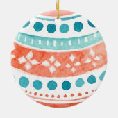 Motif de Noël simple aquarelle | Ornement (Dos)