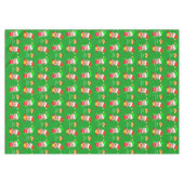 Motif de Noël sur nappes vertes (Devant (Horizontal))