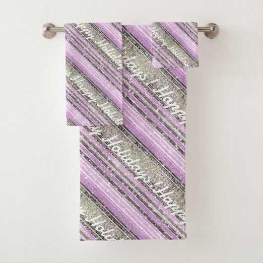 Motif de Noël vert violet #28 ID1009 (En situation)