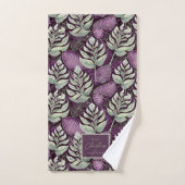 Motif de Noël vert violet #29 ID1009 (Serviette à main)