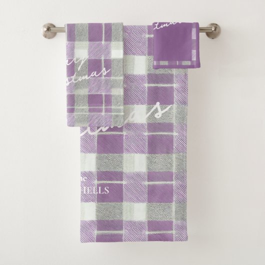 Motif de Noël vert violet #7 ID1009 (En situation)