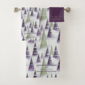 Motif de Noël vert violet #8 ID1009 (En situation)
