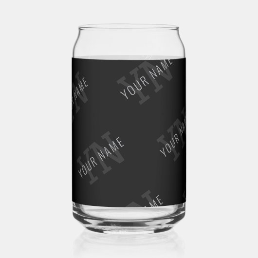 Motif de nom de très gris foncé et de monogramme n (Verso)