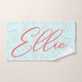 Motif de nom Ellie Repeating (Serviette à main)