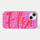 Motif de nom Elsa Repeating (Verso Horizontal)