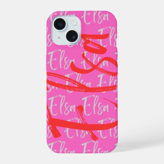 Motif de nom Elsa Repeating (Verso)