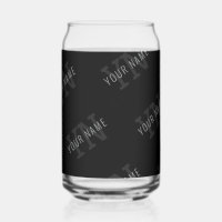 Motif de nom en monogramme gris très foncé et noir