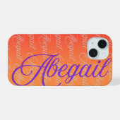 Motif de nom extensible Abegail (Verso Horizontal)