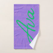 Motif de nom extensible Ava (Serviette à main)