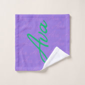 Motif de nom extensible Ava (Gant de toilette)