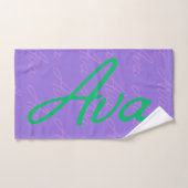 Motif de nom extensible Ava (Serviette à main)