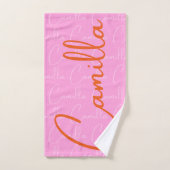 Motif de nom répétitif Camilla  (Serviette à main)