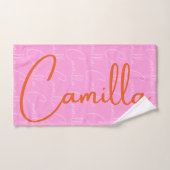 Motif de nom répétitif Camilla  (Serviette à main)