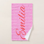 Motif de nom répétitif Eliana  (Serviette à main)
