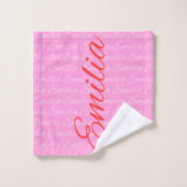 Motif de nom répétitif Eliana  (Gant de toilette)