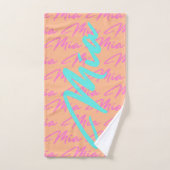 Motif de nom répétitif Mia (Serviette à main)