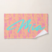 Motif de nom répétitif Mia (Serviette à main)