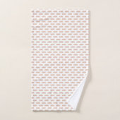 Motif de nom Rose Poussiéreuse Moderne (Serviette à main)