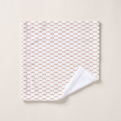 Motif de nom Rose Poussiéreuse Moderne (Gant de toilette)