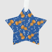 Motif de notes de musique violon (dos)