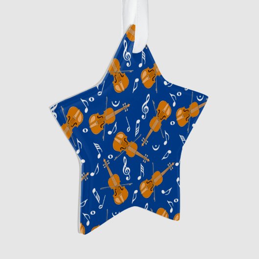 Motif de notes de musique violon (devant)