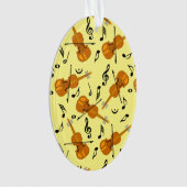 Motif de notes de musique violon (devant)