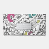Motif de notes musicales (Clavier et souris)