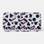 Motif de notes musicales et de coeurs déformés (Verso Horizontal)