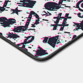 Motif de notes musicales et de coeurs déformés (Coin)