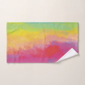 motif de nuages arc-en-ciel fiers (Serviette à main)
