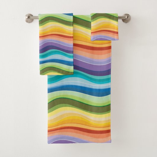 Motif de onduleurs multicolores 2 (En situation)