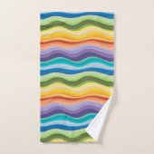 Motif de onduleurs multicolores 2 (Serviette à main)