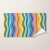 Motif de onduleurs multicolores 2 (Serviette à main)