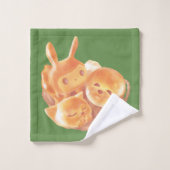 Motif de pain en forme d'animal adorable (Gant de toilette)