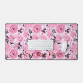 Motif de palette rose floral (Clavier et souris)