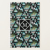 Motif de palmes et de vagues géométriques Abstrait (Devant)